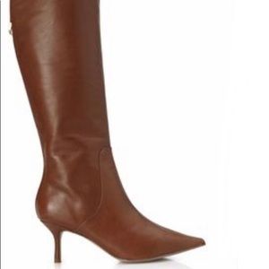 Natural Brown Leather Ivanka Trump Boots